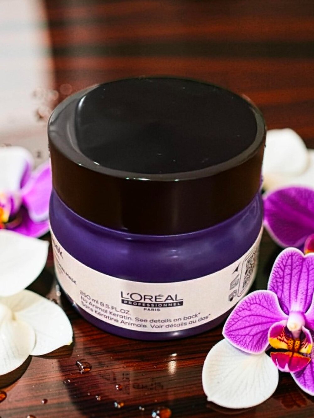 L’Oreal Professionnel Keratin Alpha Sleek Anti‑Frizz Hair Mask 8.5 oz